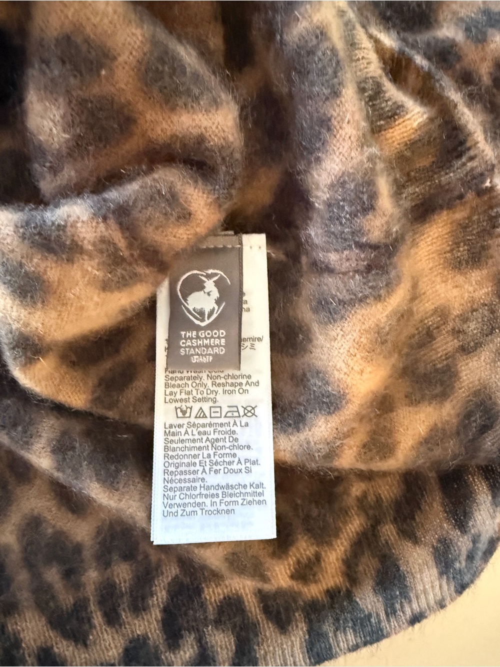J Crew Leopard Cashmere Cardigan - Picture 6 of 7